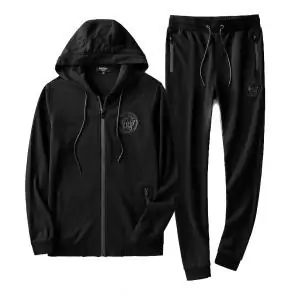 sport survetement versace pas cher hoodie all black